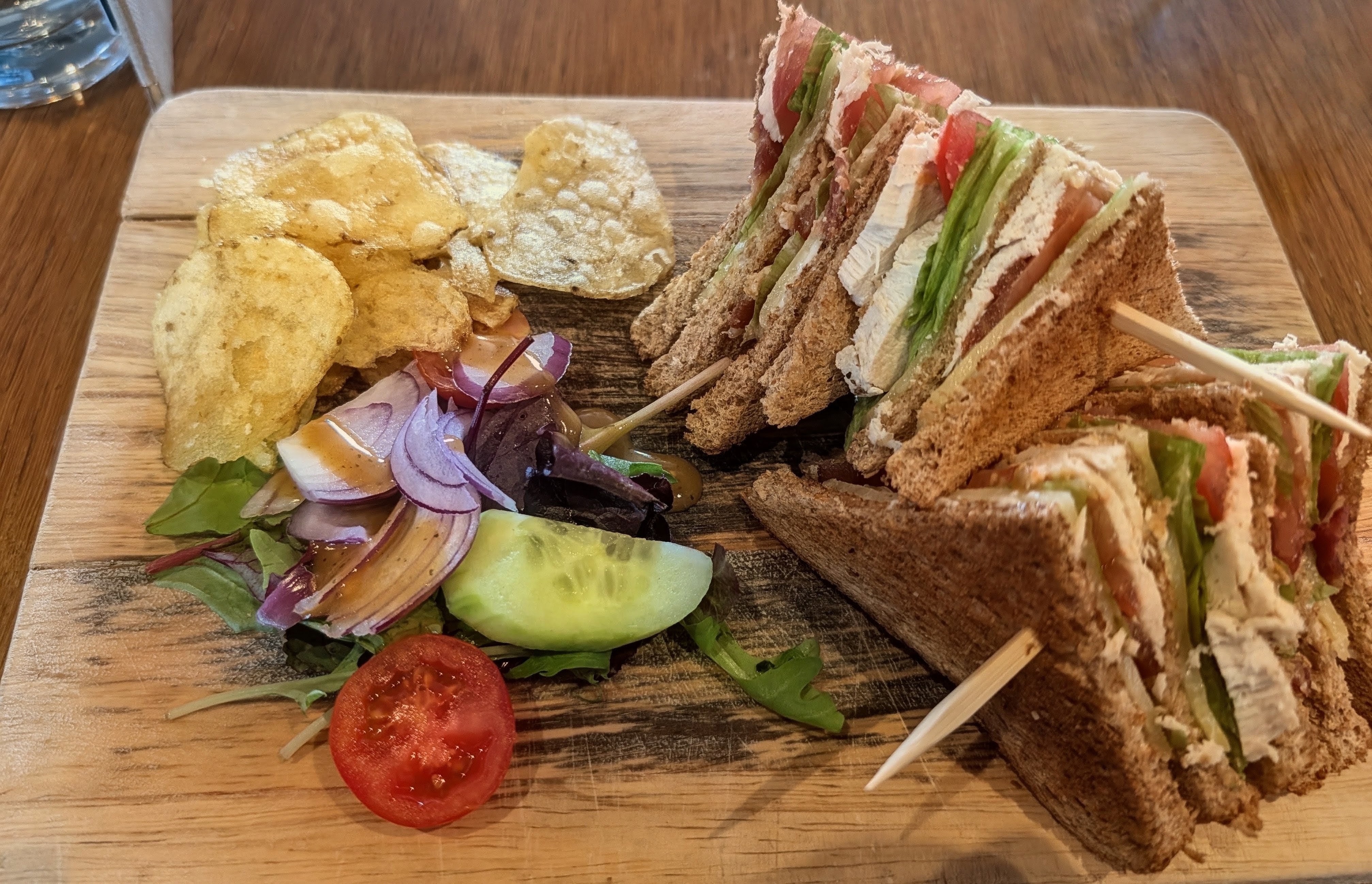The club sandwich at Burntisland Sands Hotel, Burntisland